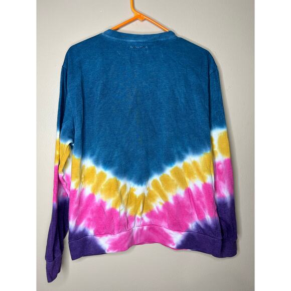 Ivory Ella Sweatshirt Womens Size Small Blue Tie Dye Ryan Oversized Pullover - Picture 3 of 3